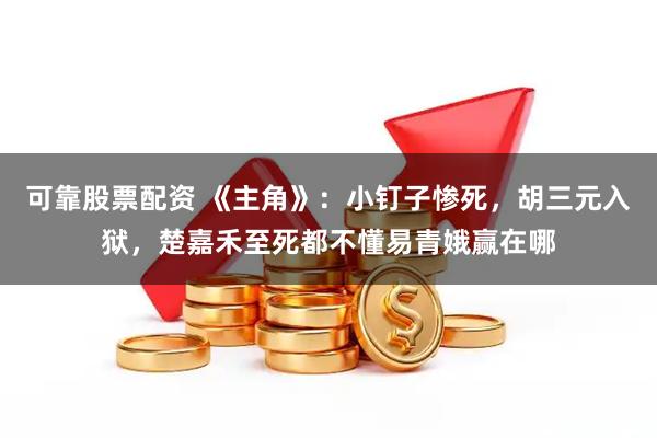 可靠股票配资 《主角》:小钉子惨死,胡三元入狱,楚嘉禾至死都不懂易青娥赢在哪